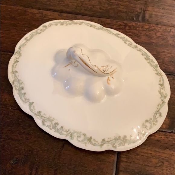 HP🎉Bassett Limoges Austria Covered Porcelain Dish - Picture 3 of 12